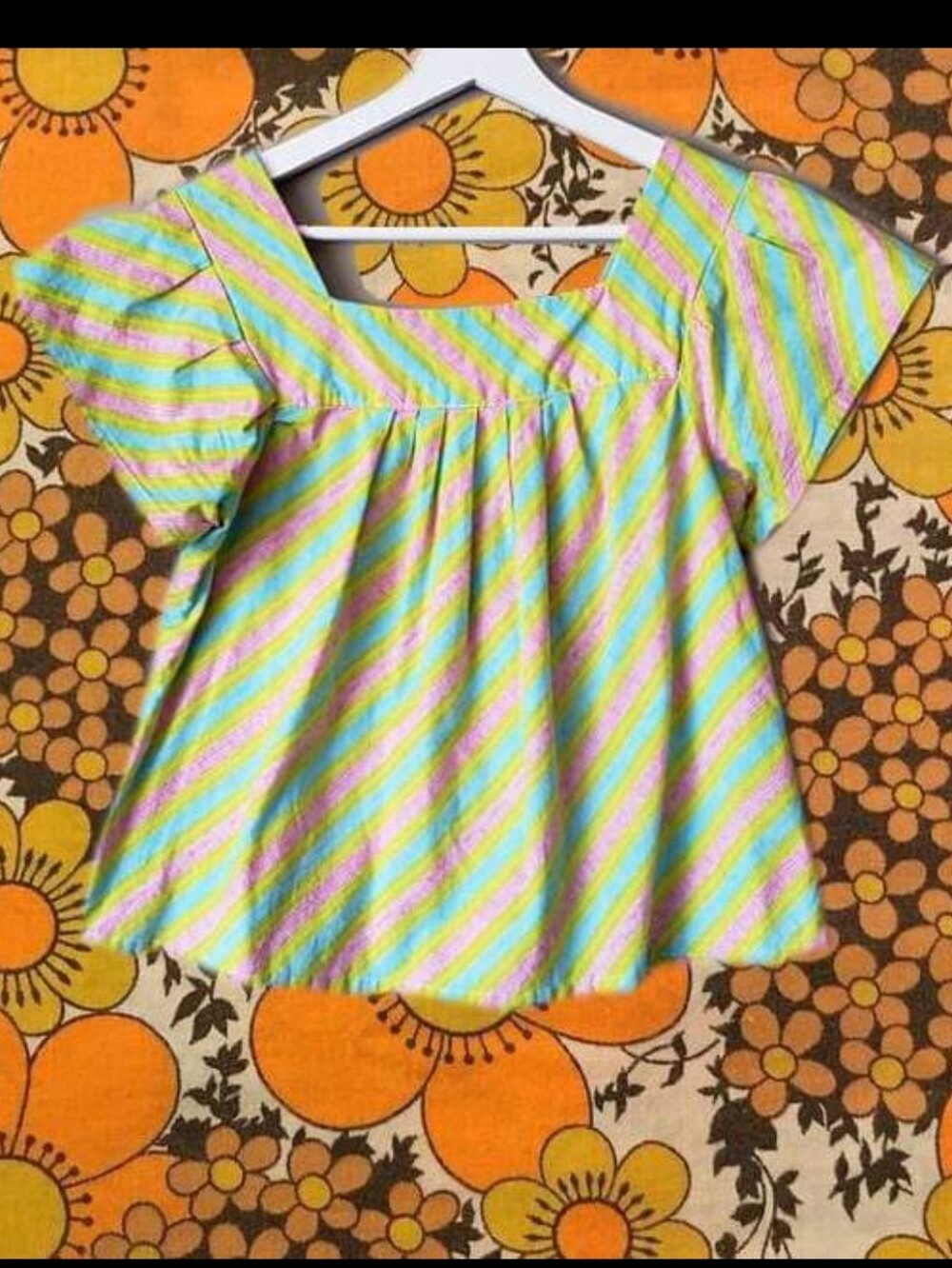 Vintage Candy Striped Women’s Top